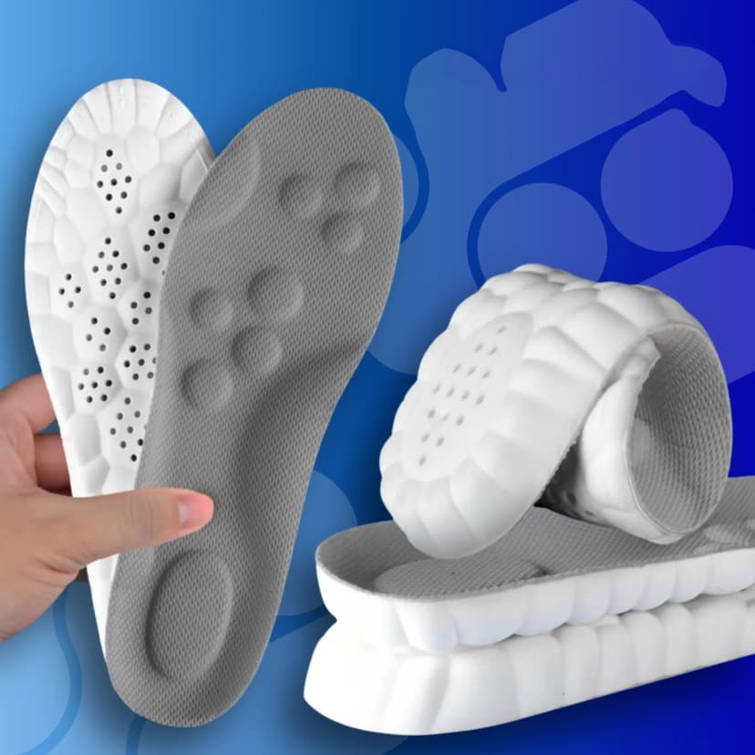 Skoinnlegg med 4D støtdempning