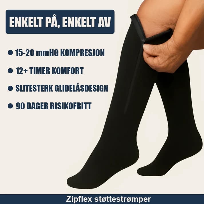 Zipflex støttestrømper